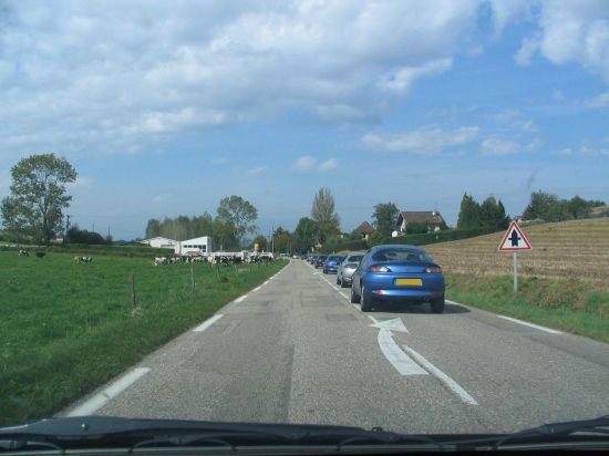 Le convoi en route...