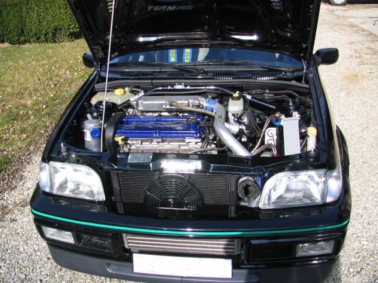 Le compartiment moteur de la Fiesta T16