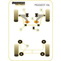 Silentbloc int&eacute;rieur de barre anti-roulis 22mm Powerflex (Comp&eacute;tition) - image 2