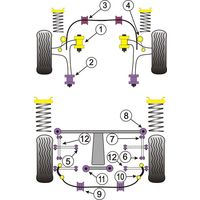 Silentbloc de ligne d'&eacute;chappement Powerflex pour Subaru - image 1