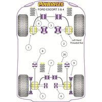 Silentbloc de t&ecirc;te d'amortisseur avant Powerflex - image 1