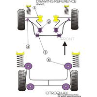 Silentbloc de train arri&egrave;re Powerflex M12 - image 1