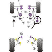 Montage sur Vauxhall / Opel - Cavalier/Calibra 4WD inc GSi with independent rear suspension, Vectra A (1989-1995)  (Ref 4)