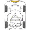 Silentbloc de barre anti-roulis avant Powerflex BMW E46 23mm - image 3