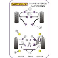Silentbloc de barre  anti-roulis avant en 27mm Powerflex - BMW E38/E39 - image 4