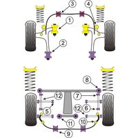 Montage sur Subaru - Forester Models Forester SF (1997 - 2002) (Ref 4)