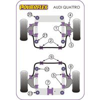 Montage sur Audi - Coupe Quattro (1985-1996) Quattro (1980-1991) Quattro Sport (1984-1985)  (Ref 8)