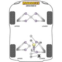 Silentbloc avant de triangle inf&eacute;rieur arri&egrave;re Powerflex pour Lotus Elise / Speedster - image 5