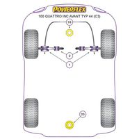 Silentbloc int&eacute;rieur de tirant sur ch&acirc;ssis Powerflex - image 2