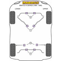Silentbloc int&eacute;rieur de bras avant Powerflex  - BWM E32/E34 - image 1