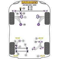 Support moteur sup&eacute;rieur (gros silentbloc) Powerflex - Volvo S60 V70 S80 - image 2