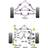 Montage sur BMW - 1 Series   E81, E82, E87 & E88 1 Series (2004-2013) (Ref 25)