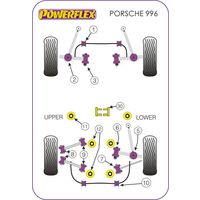 Silentbloc int&eacute;rieur de liaison de bras arri&egrave;re Powerflex - Porsche - image 1