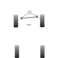 Silentbloc de barre Panhard avant Powerflex - Jeep Grand Cherokee (WG et WJ) - image 1