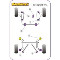 Silentbloc anticouple Powerflex - Peugeot 206/307 (diam 65mm) - image 1