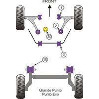 Montage sur Fiat - PUNTO MODELS Punto Evo (2009 onwards) (Ref 20)