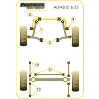 Montage sur Alfa Romeo - Sud, Sprint (1971-1989), 33 (1983-1995)  (Ref 1)