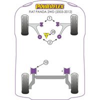 Silentbloc avant de bras avant Powerflex - Fiat 500 et Ford KA - image 2