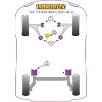 Silentbloc avant de bras avant Powerflex - Fiat 500 et Ford KA - image 3