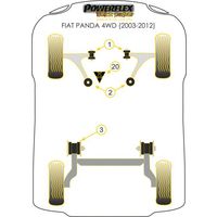 Montage sur Fiat - Panda (2003-2012)  Panda 4WD (2003-2012)  (Ref 20)