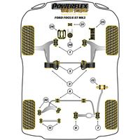 Petit silentbloc de support moteur inf&eacute;rieur Powerflex - Ford Focus II RS et ST (Comp&eacute;tition) - image 5