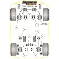 Silentbloc de t&ecirc;te d'amortisseur avant Powerflex (Comp&eacute;tition) - image 1