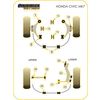 Montage sur Honda - Civic Models Civic Mk7 inc. Type-R (2001-2005) (Ref 12)