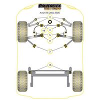 Montage sur Audi - A6 / S6 / RS6 C5 (1997-2005) A6 (2002 - 2005) (Ref 4)
