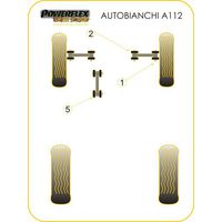 Montage sur Autobianchi - A112 (1969 - 1986) Inc ABARTH  (Ref 2)