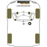 Silentbloc arri&egrave;re de triangle Powerflex pour Peugeot/Citroen (Comp&eacute;tition) - image 1