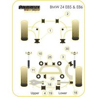 Silentbloc arri&egrave;re de triangle avant Powerflex pour E46/Z4 (Comp&eacute;tition) - image 3