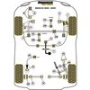 Gros silentbloc de support moteur stabilisateur Powerflex - Rover/MG (Comp&eacute;tition) - image 4
