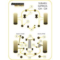 Montage sur Subaru - Impreza Models Impreza including WRX & STi GH (10/07-12/10) GR (02/08-12/10) (Ref 4)