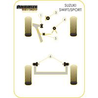 Montage sur Suzuki - Swift Sport (ZC31S) (2007 - 2010)  (Ref 4)