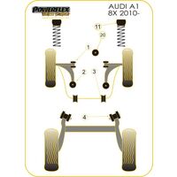 Silentbloc avant de triangle avant Powerflex - VAG (30mm) (Gamme comp&eacute;tition) - image 1