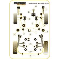 Montage sur Volkswagen - New Beetle & Cabrio (1998-2011) New Beetle & Cabrio 2WD (1998-2011) (Ref 7)