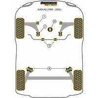 Silentbloc arri&egrave;re de triangle avant Powerflex - VAG (Gamme comp&eacute;tition) - image 1