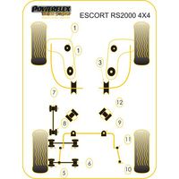 Montage sur Ford - Escort Models Escort MK5,6 RS2000 4X4 1992-96 (Ref 6)