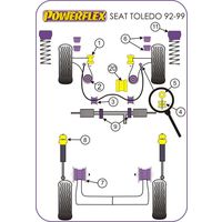 Silentbloc de support sup&eacute;rieur d'amortisseur arri&egrave;re Powerflex - VAG - image 3