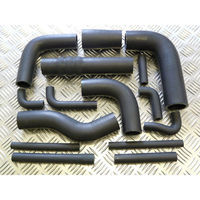 Jaguar E-Type S1 3.8 FHC - Kit durites silicone de refroidissement principales