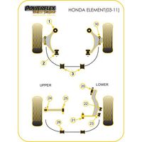 Montage sur Honda - Element (2003 - 2011)  (Ref 1)