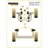 Montage sur Suzuki - Swift - Sport (2010 on)  (Ref 21)