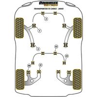 Silentbloc avant de triangle avant Powerflex - VW Transporter 5 (carrossage r&eacute;glable, comp&eacute;tition) - image 1