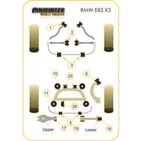 Montage sur BMW - X Series  E83 X3 (2003-2010) (Ref 26)