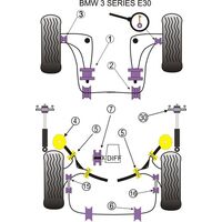 Kit t&ecirc;te d'amortisseur arri&egrave;re Powerflex - Tige en 10mm - image 1