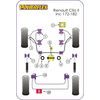 Silentbloc sup&eacute;rieur d'amortisseur arri&egrave;re Powerflex - Renault Clio 2 - image 1