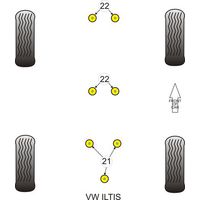 Silentbloc arri&egrave;re de diff&eacute;rentiel arri&egrave;re Powerflex - Audi (Kit de 3) - image 1