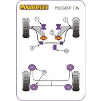 Silentbloc arri&egrave;re de triangle avant Powerflex - image 3