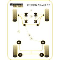 Silentbloc arri&egrave;re de triangle avant Powerflex (Gamme comp&eacute;tition) - image 1