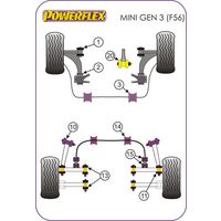 Gros silentbloc de support moteur inf&eacute;rieur - Powerflex - Mini F56 - image 1